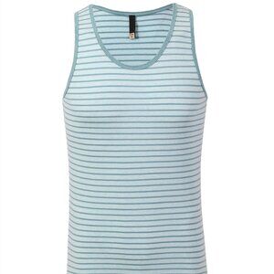 Hawk's Bay Men's Two Toned Striped Tank Top Mint